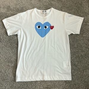 Comme des Garcons PLAY Red Heart Coulour Heart T